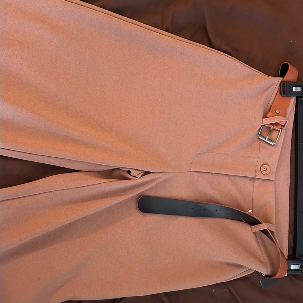 Zara Tan Boot Cut Pants